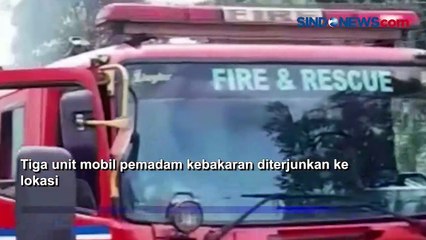 Mobil Terbakar, 3 Unit Damkar Diterjunkan di Pintu Tol Jagorawi