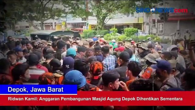Ridwan Kamil: Anggaran Pembangunan Masjid Agung Depok Dihentikan Sementara