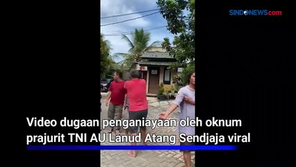 Anggota TNI AU Aniaya Lansia Diamankan Polisi Militer Lanud Atang Sendjaja