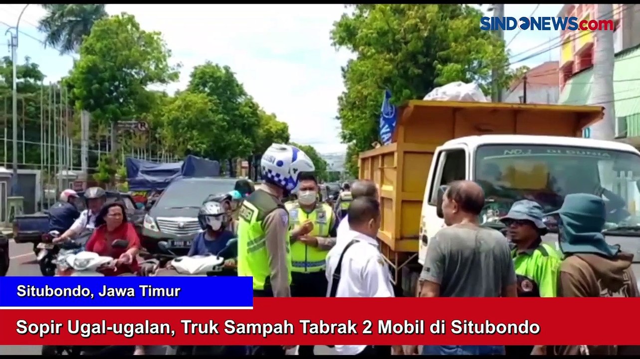 Kronologi Truk Sampah Tabrak 2 Mobil di Situbondo, Diduga Sopir Ugal-ugalan