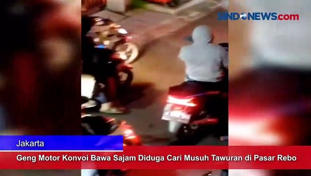 Geng Motor Konvoi Bawa Sajam Diduga Cari Musuh Tawuran di Pasar Rebo
