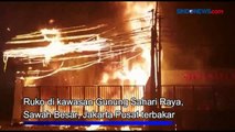 Ruko Terbakar di Gunung Sahari, Damkar Kerahkan 65 Personel