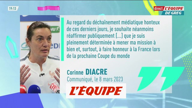 Corinne Diacre se dit victime d'une « opération de déstabilisation » - Foot - Bleus (F)