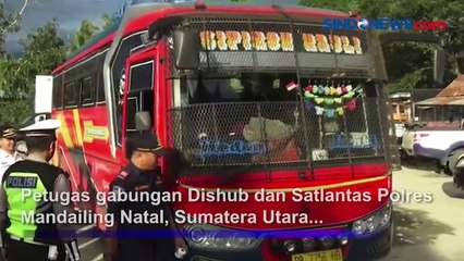 Angkutan Nataru Jalani Uji Kelaikan di Madina, Sopir Terindikasi Narkoba Ditemukan