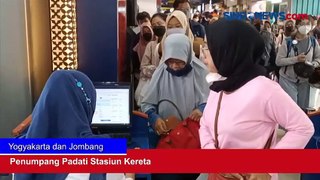 Manfaatkan Libur Nataru, Penumpang Padati Stasiun Kereta di Yogyakarta dan Jombang
