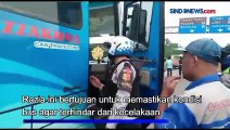 Puluhan Bus Menuju Puncak Bogor Terjaring Razia