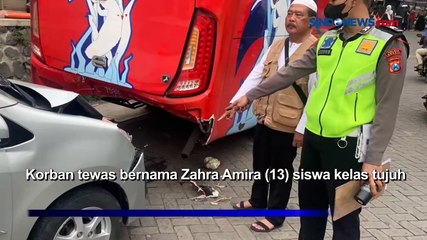 Sopir Diduga Keliru Injak Gas, 5 Pelajar Luka dan 1 Orang Tewas di Gresik