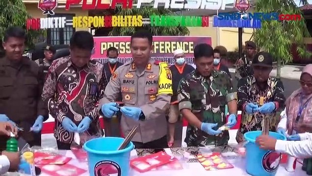Barang Bukti Narkoba Senilai Miliaran Rupiah Dimusnahkan Polres Kobar