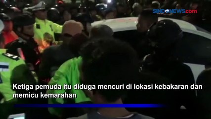3 Pemuda Nyaris Diamuk Massa di Makassar Diduga Mencuri di Lokasi Kebakaran