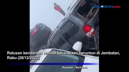 Kabut Tebal, Ratusan Kendaraan Terlibat Tabrakan di Jembatan China