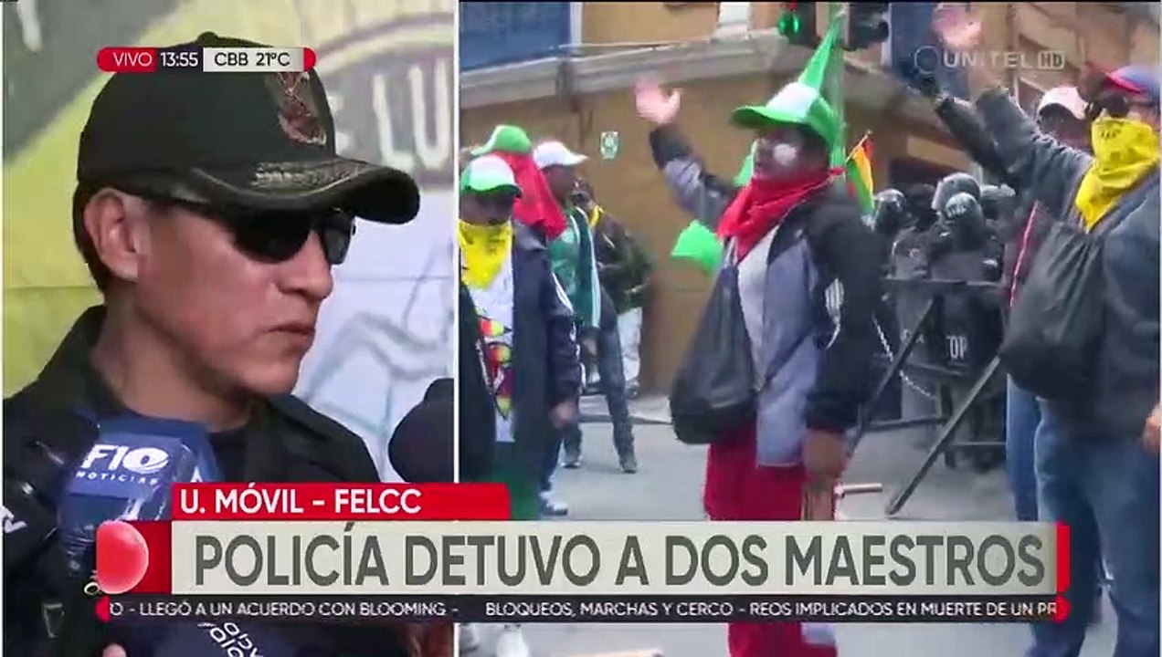 Policía aprehende a otros dos dirigentes de los maestros y los maestros mantienen vigilia en Educación