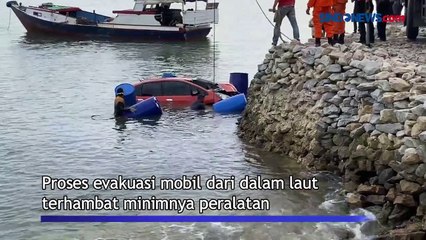 Pengemudi Tewas, Mobil Tercebur Masuk Laut di Balikpapan