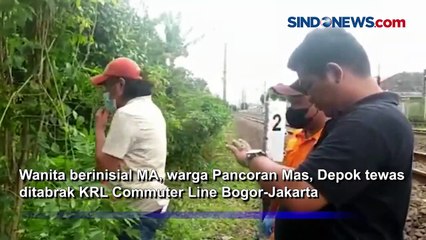 Wanita Tewas Ditabrak KRL Commuter Line di Beji Depok