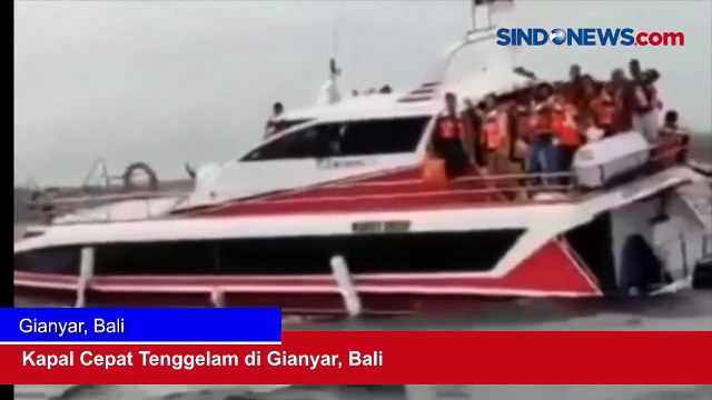 Cuaca Buruk dan Gelombang Tinggi, Kapal Cepat Tenggelam di Gianyar, Bali