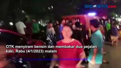 Ngeri! 2 Pejalan Kaki Disiram Bensin dan Dibakar di Penjaringan, 1 Orang Tewas