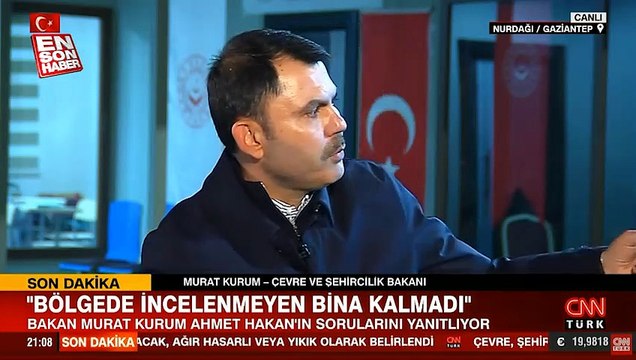 Çevre Şehircilik ve İklim Değişikliği Bakanı Murat Kurum orta hasarlı binaların da yıkılacağını söyledi