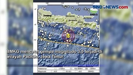 Gempa Magnitudo 3,5 Guncang Pacitan