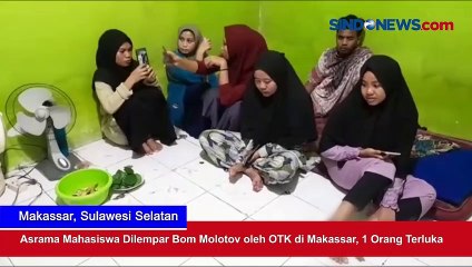 Asrama Mahasiswa Dilempar Bom Molotov oleh OTK di Makassar, 1 Orang Terluka