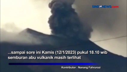 Gunung Kerinci Kembali Erupsi, Kolom Abu Mencapai 1.200 Meter
