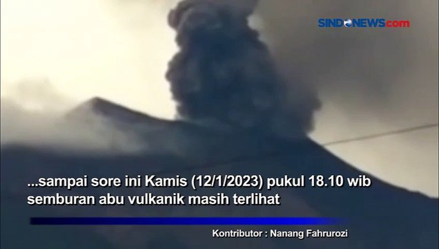 Gunung Kerinci Kembali Erupsi, Kolom Abu Mencapai 1.200 Meter
