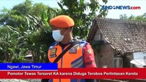 Pemotor di Ngawi Tewas Terseret KA karena Diduga Terobos Perlintasan Kereta