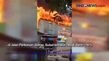 Diduga Korsleting Listrik, 2 Rumah Terbakar di Sidrap