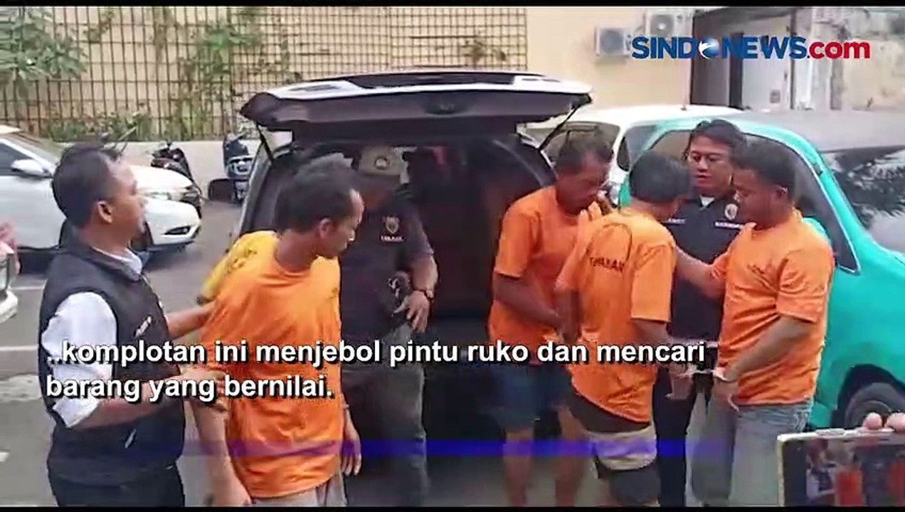 Polisi Tangkap Komplotan Spesialis Pencurian Ruko Kosong di Penjaringan