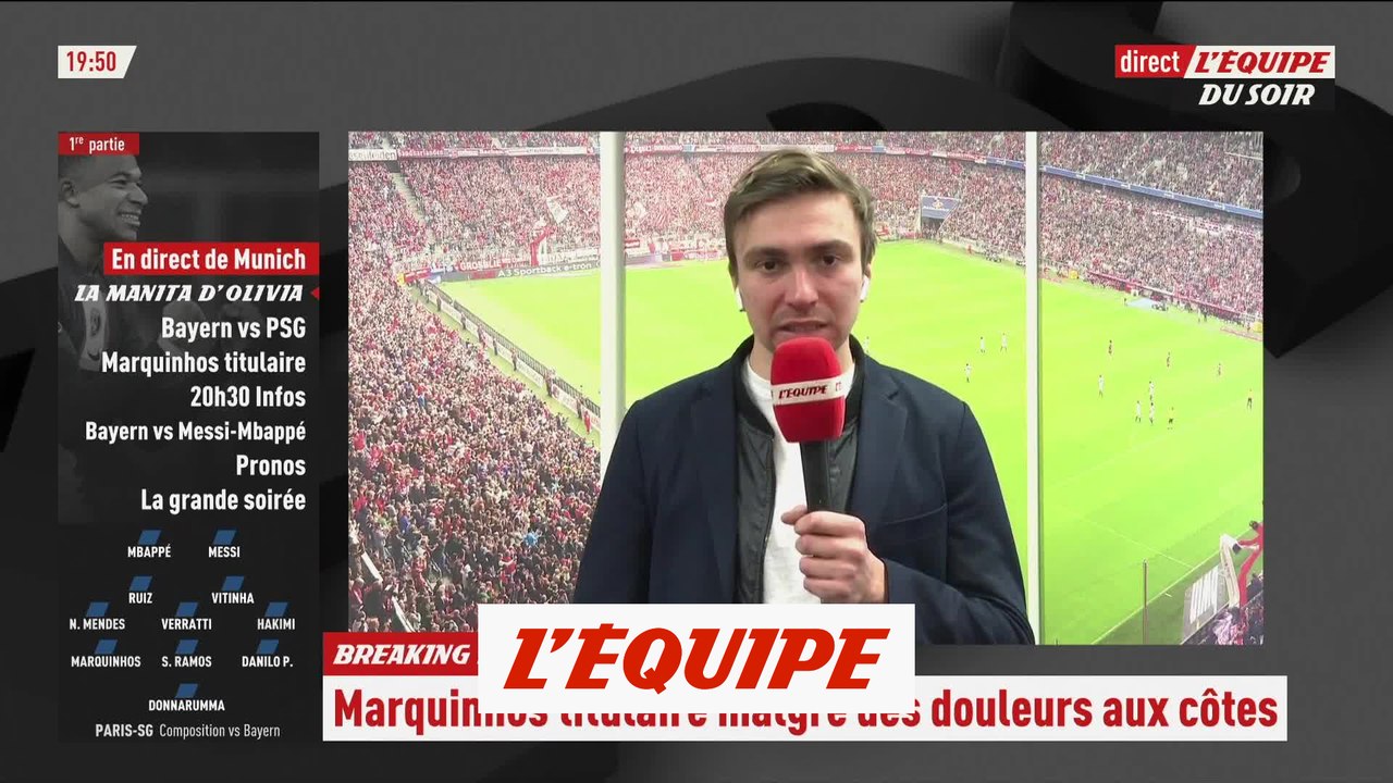 Hakimi et Marquinhos titulaires face au Bayern Munich - Foot - C1 - PSG