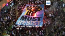 Manifestantes piden la intervención de la UE ante la reforma judicial en Israel