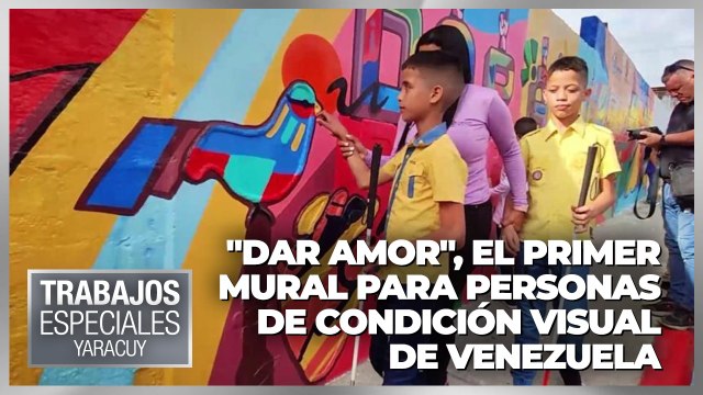 Dar Amor , el primer mural para personas de condición visual de Venezuela - Especiales VPItv