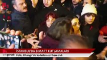 Polis Taksim'e çıkması engellenen kadınları Cihangir'de çembere aldı... Gözaltılar var | Haber: Osman Çaklı