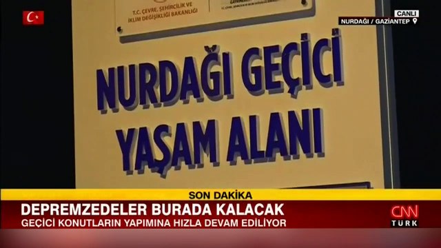 CNN TÜRK ekibi 'Nurdağı Geçici Yaşam Alanı''ndaydı