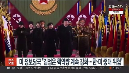 미 정보당국 "김정은, 핵역량 계속 강화…한·미에 중대 위협"