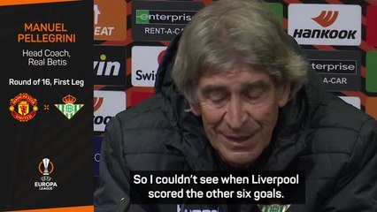 City fan Pellegrini 'not very sad' about Man United thrashing at Liverpool