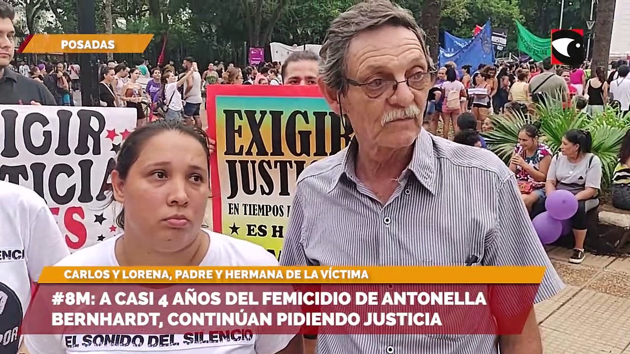 #8M: A casi 4 años del femicidio de Antonella Bernhardt, continúan pidiendo justicia