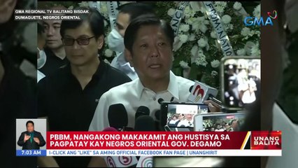 PBBM, nangakong makakamit ang hustisya sa pagpatay kay Negros Oriental Gov. Degamo | UB