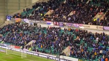 Hibs fans sing Sunshine on Leith in tribute to late chairman Ron Gordon