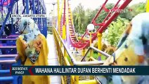 Viral! Kereta Wahana Halilintar di Dufan Ancol Berhenti Mendadak saat Menanjak