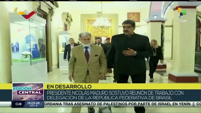 Pdte. Nicolás Maduro sostuvo reunión de trabajo con delegación de la República Federativa de Brasil