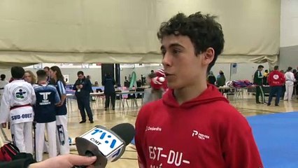 Le Gaspésien Antoine Nadeau s'illustre en taekwondo aux Jeux du Québec