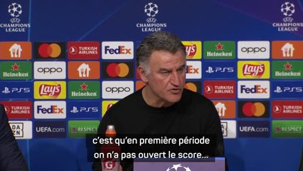 8es - Galtier : "Le tournant, c'est qu’en première période on n'a pas ouvert le score"