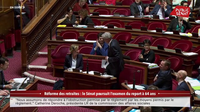 Réforme des retraites : le Sénat poursuit l'examen du report à 64 ans