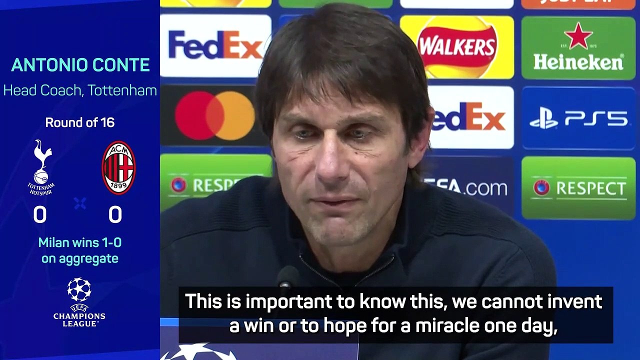 Spurs fans can't expect a 'miracle' - Conte on...
