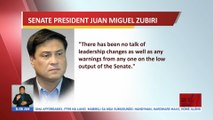 Pinabulaanan ni Senate President Juan Miguel Zubiri ang usap-usapang papalitan siya bilang lider ng Senado | UB