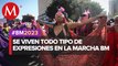 Colectivo capoeira baila para dar un mensaje de resistencia hacia las mujeres en el Zócalo