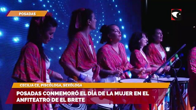 Posadas conmemoró el día de la mujer en el anfiteatro de el brete