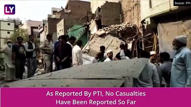 Delhi Building Collapse: Structure Collapses Within Seconds, Act Caught On Camera; No Casualties