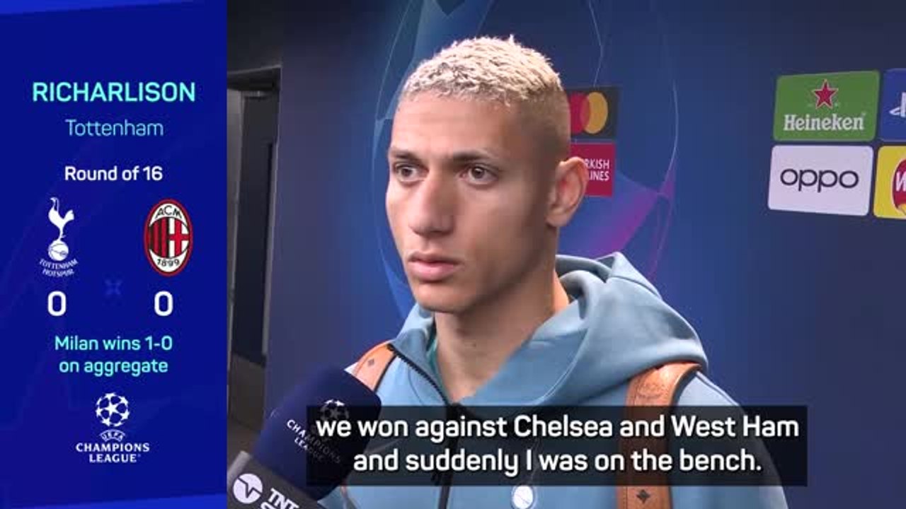 Richarlison hits out at lack of Spurs playing time after UCL exit