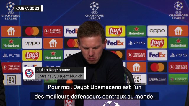 Nagelsmann : Upamecano est l'un des meilleurs défenseurs centraux au monde