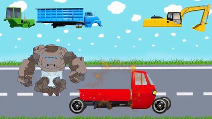 #Excavator jcb and Dumper Truck with Street Vehicles for Kids - Fitting of Cabins